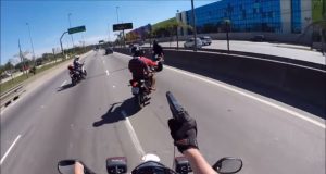 Motorcycle Police Chase