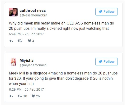 Meek Mill Homeless Tweets
